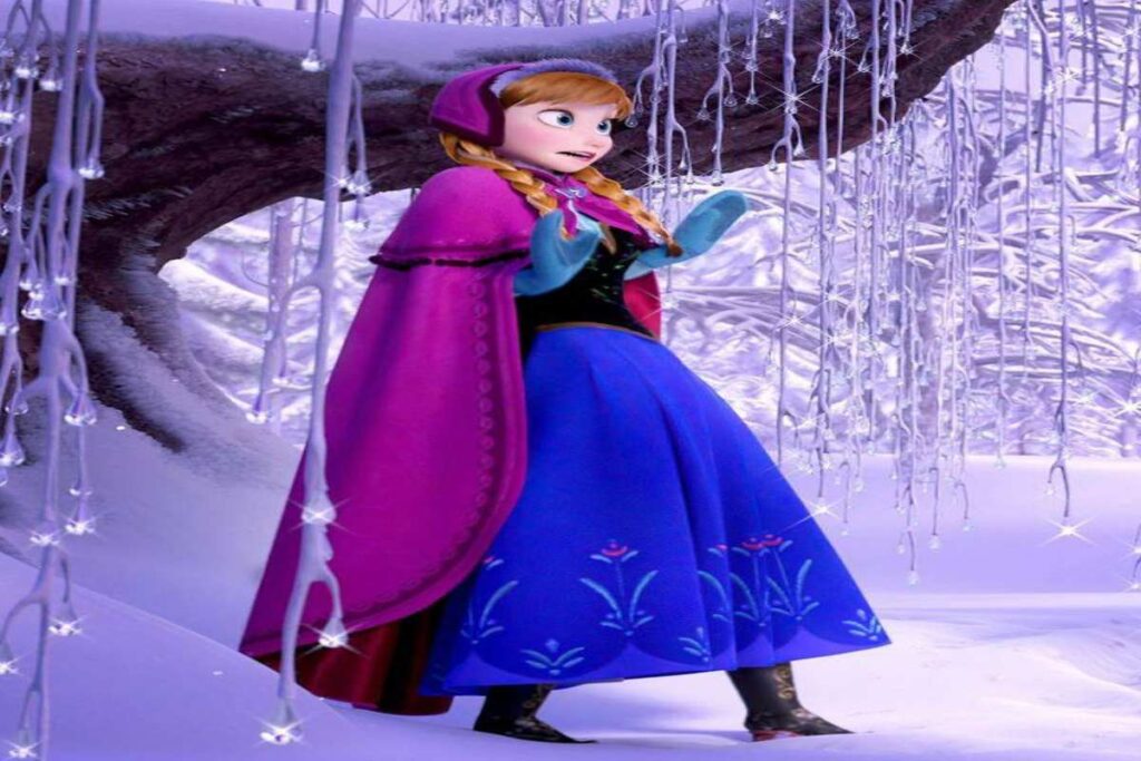 A picture of Anna from Frozen