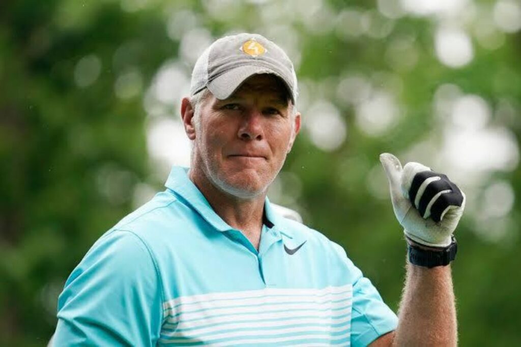 A picture Brett Favre, man who misspent welfare money