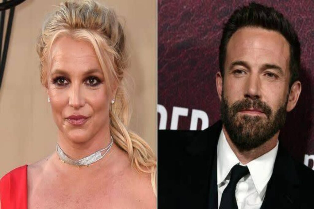 A picture of Britney Spears and Ben Affleck