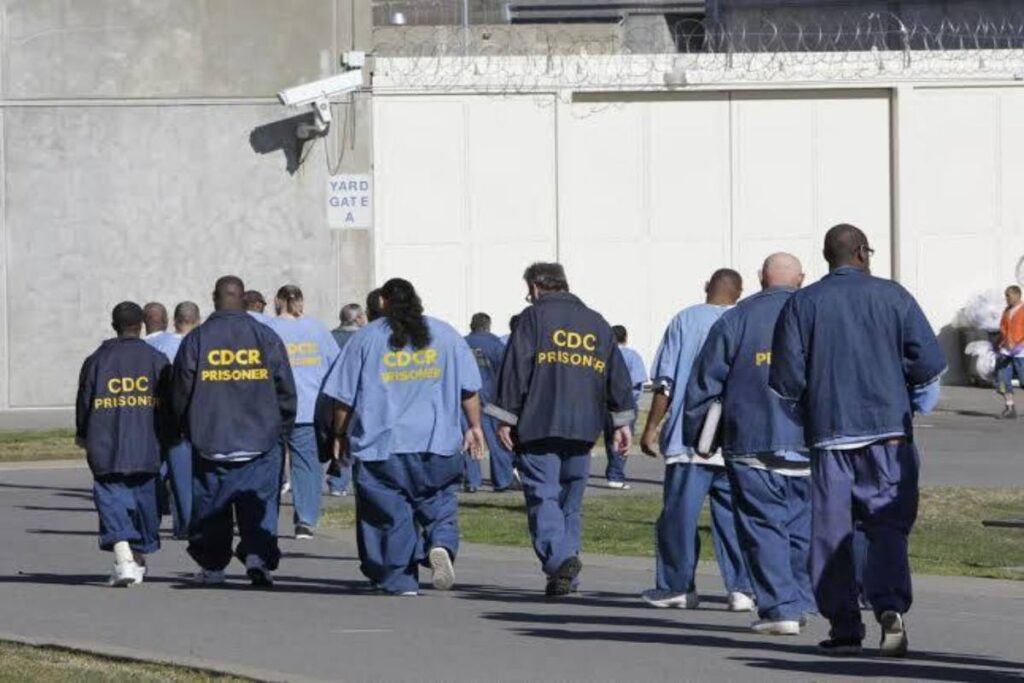 A picture of California Prison inmates