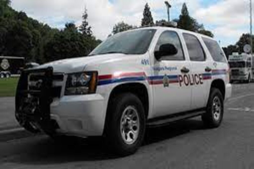 An Image of a Parked Police Vehicle