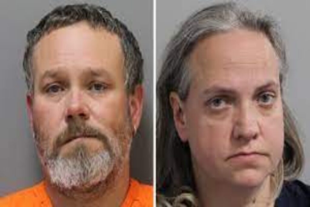 A picture of Florida couple arrested for child neglect