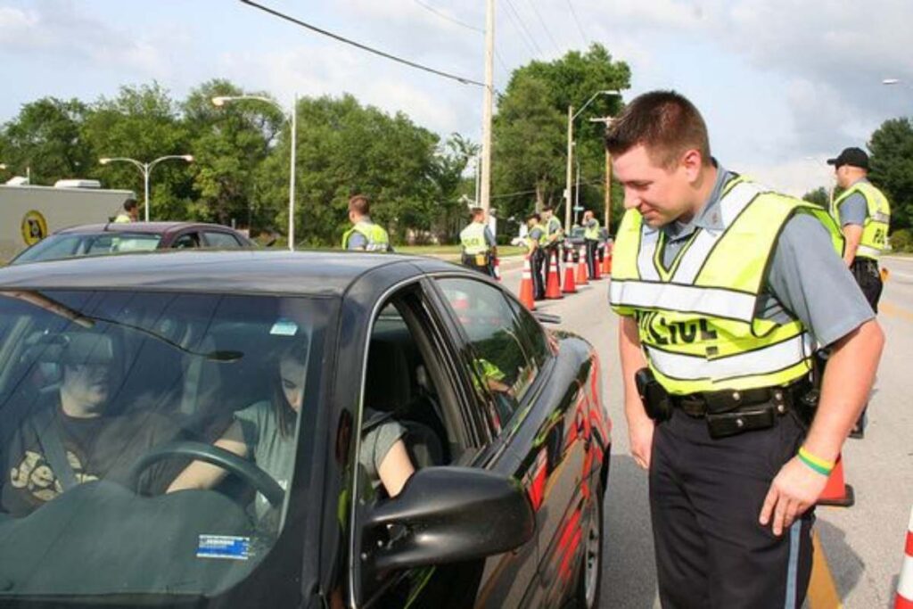 Policeman at a Checkpoint