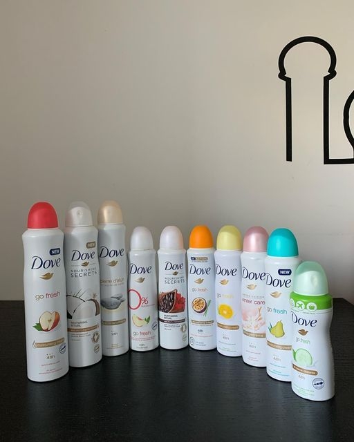 A Picture of Dove Deodorants