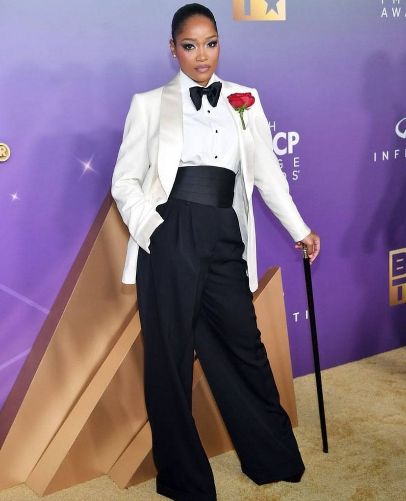 A picture of Keke Palmer at the NAACP Image Awards