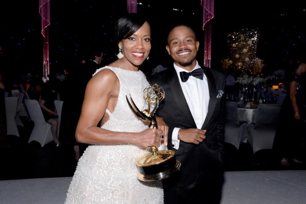 A Picture of Regina King and Her Son