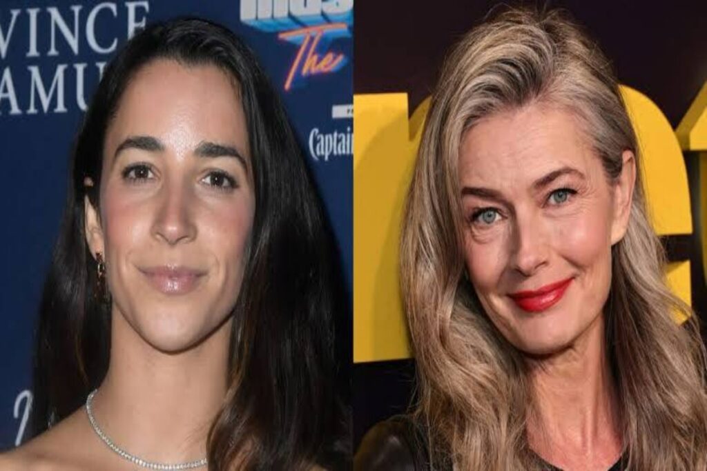 A Picture of Aly Raisman and Paulina Porizkova