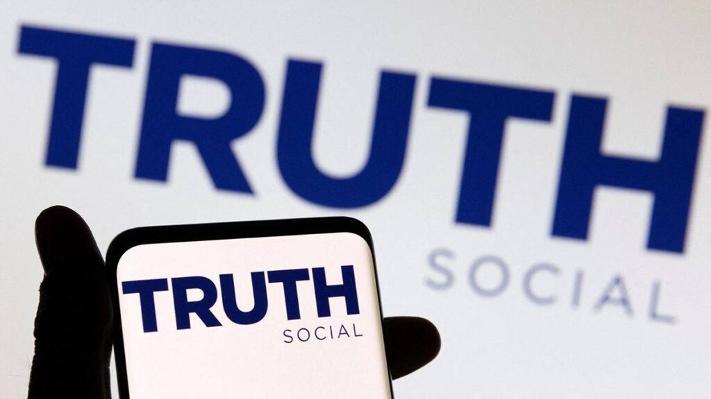 A picture of social media Truth Socials