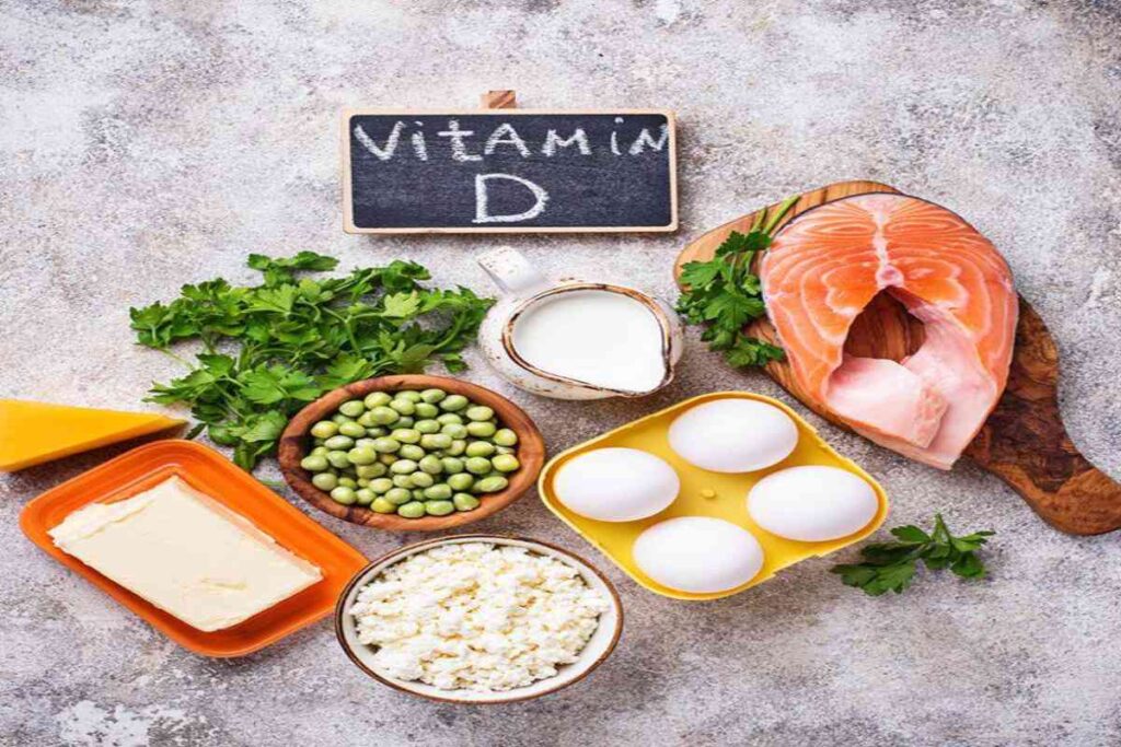 A picture of various sources of Vitamins