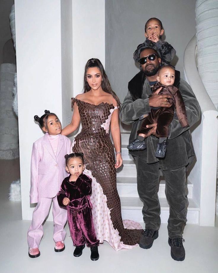 A picture of West, ex wife and his children