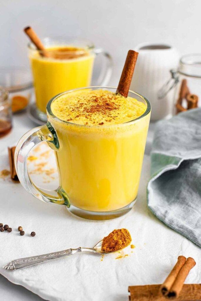 A picture of turmeric milk