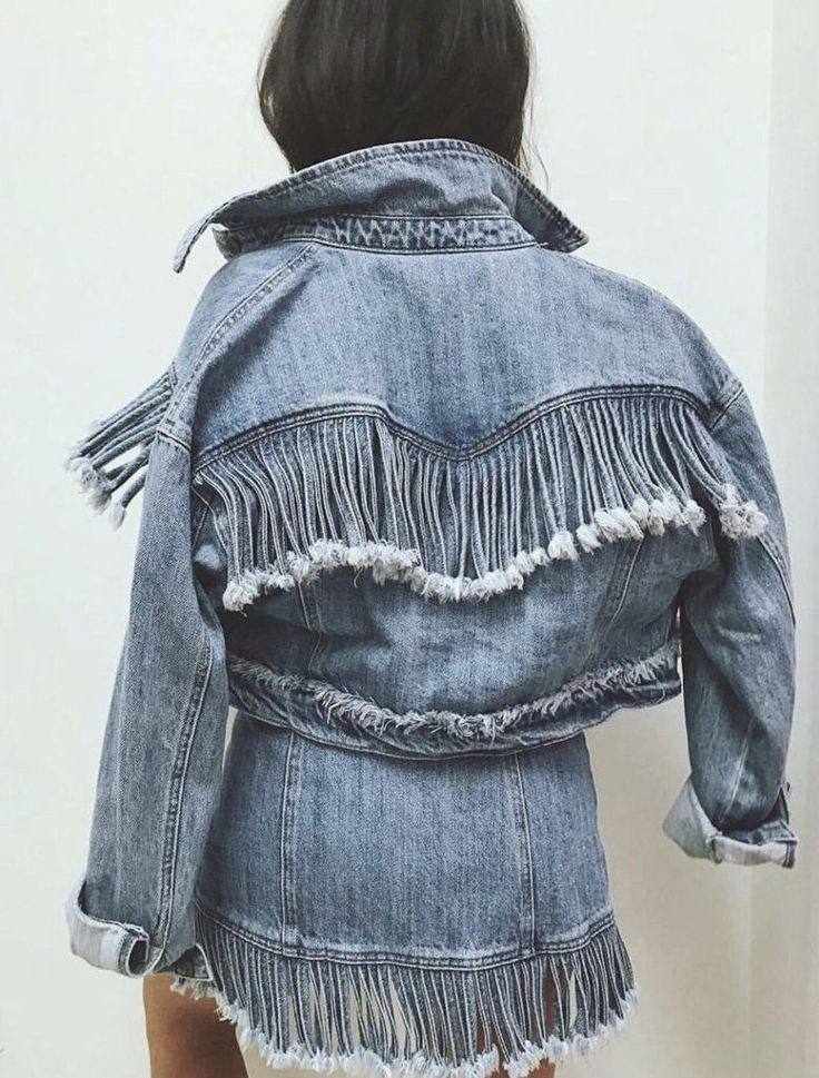 A picture of fringe denim