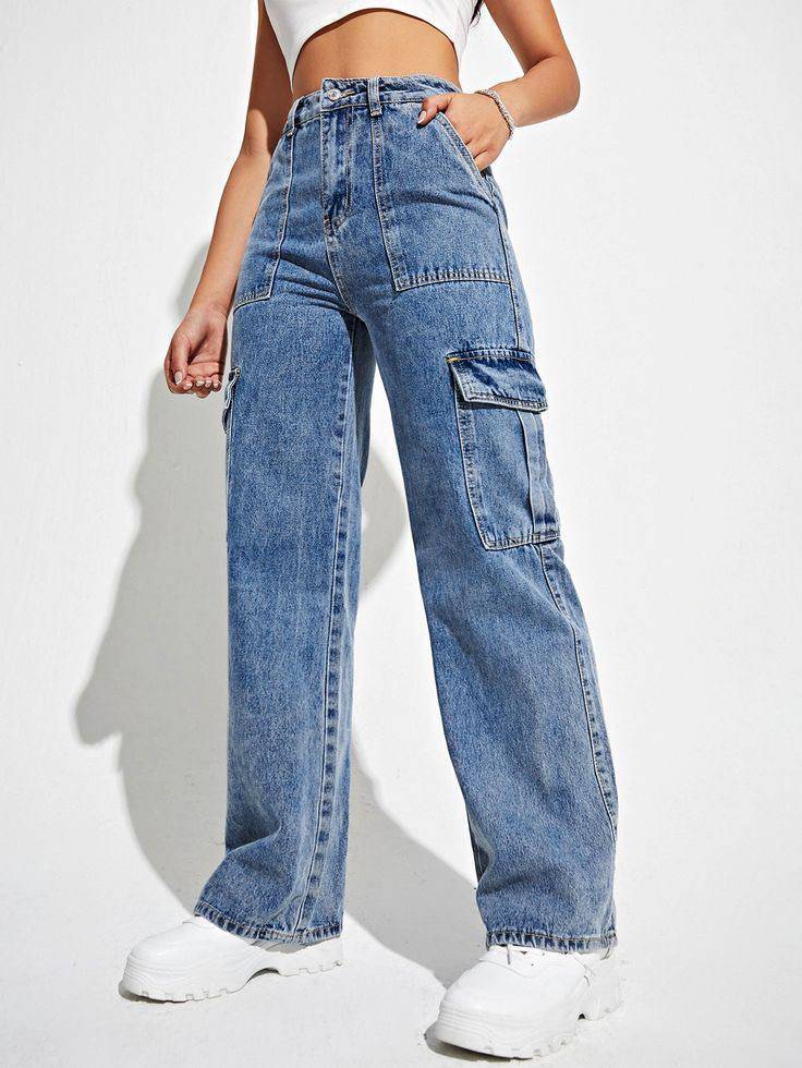 A picture of denim cargo