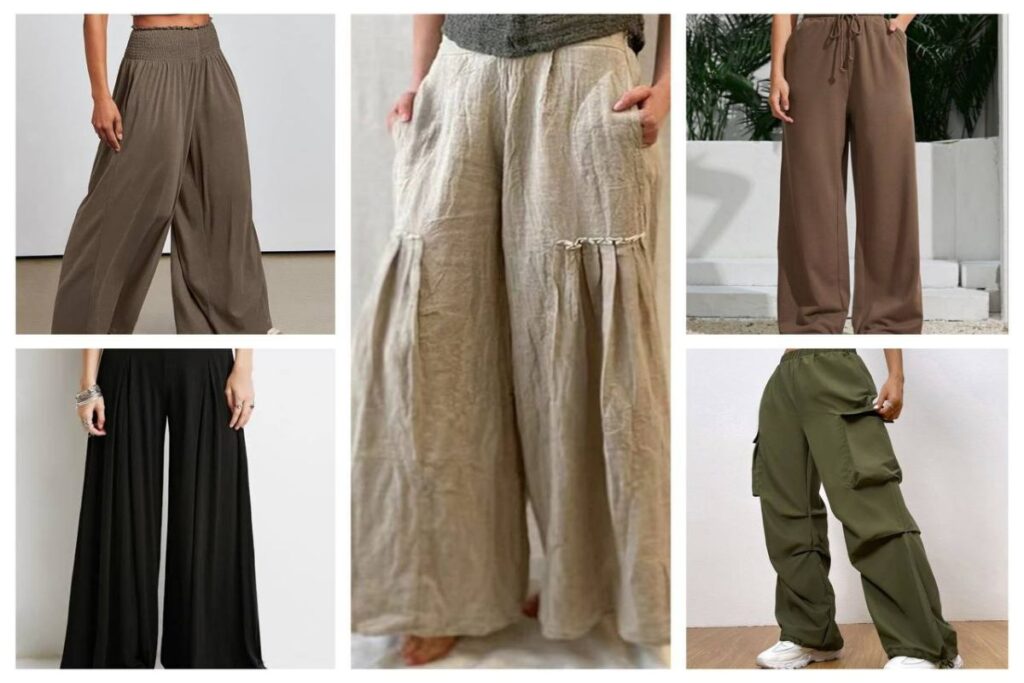 A picture of breezy pant styles for spring