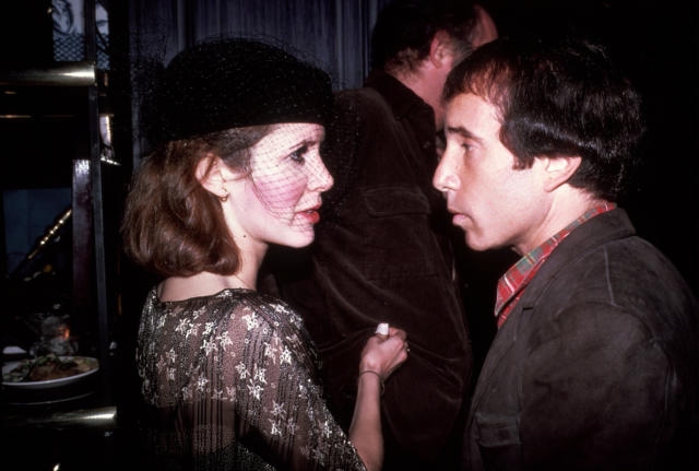 A Picture of Paul Simon and Carrie Fisher