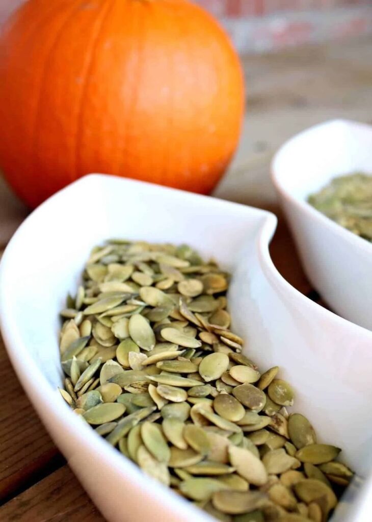 A picture of pumpkin seeds