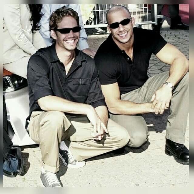 A picture of Vin Diesel and Paul Walker