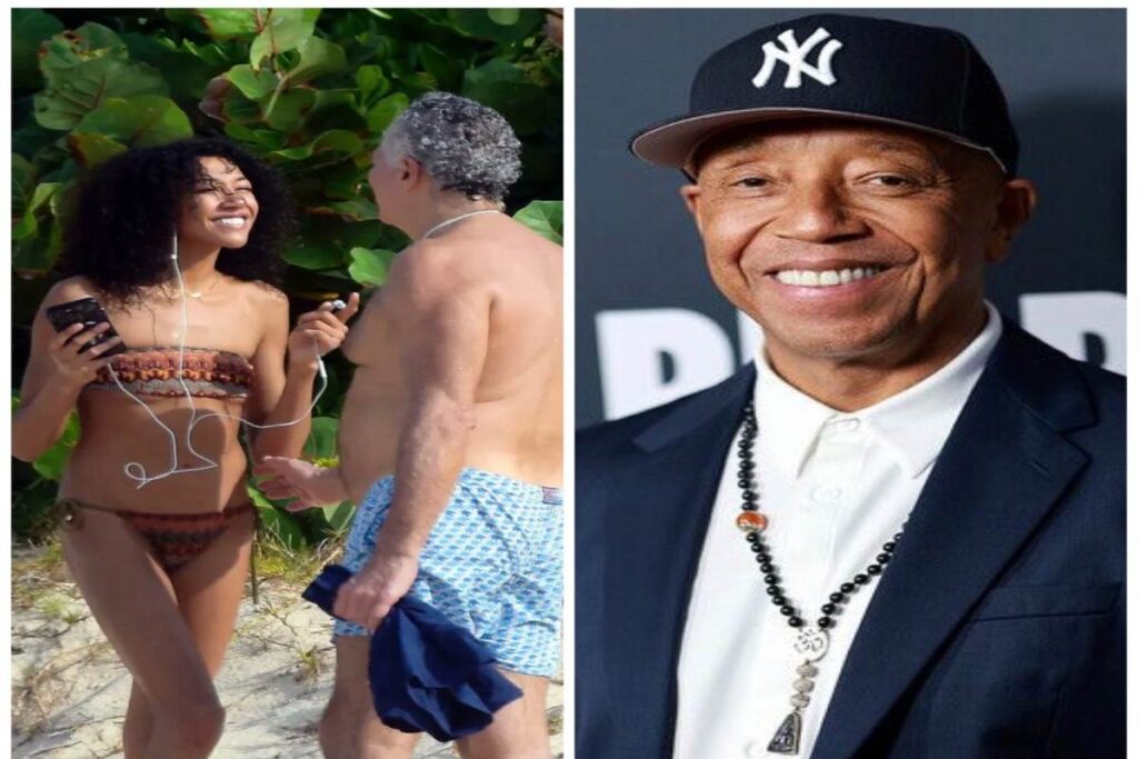 A picture of Russell Simmons, Aoki Lee Simmons and Vittorio Assaf