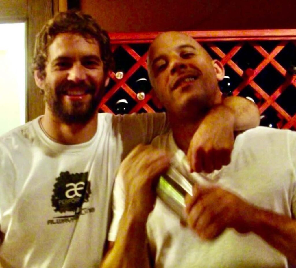 A picture of Vin Diesel and Paul Walker