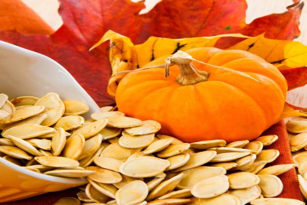 A picture of pumpkin seeds