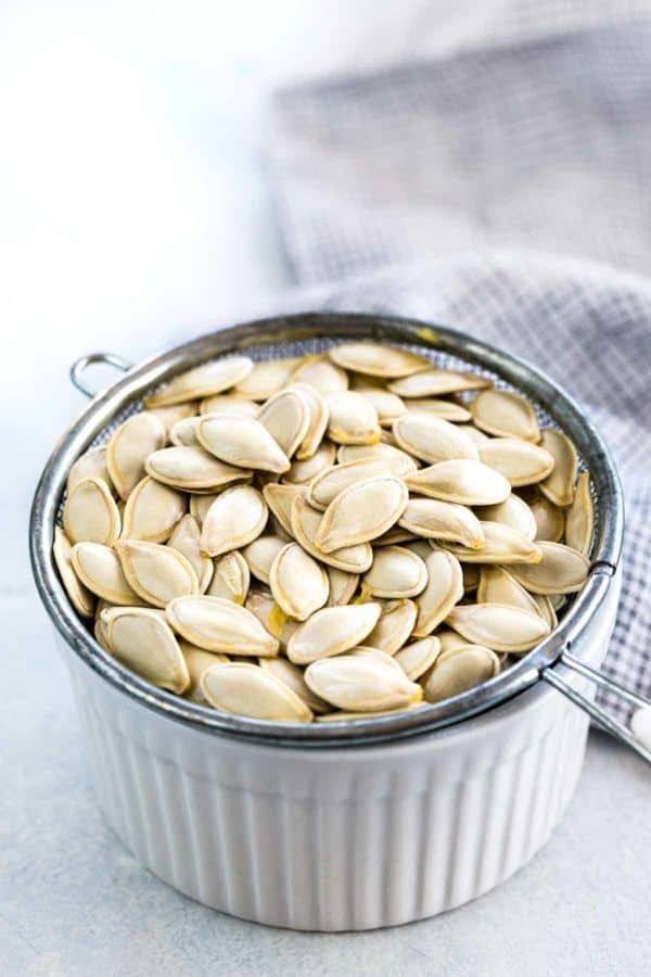 A picture of pumpkin seeds