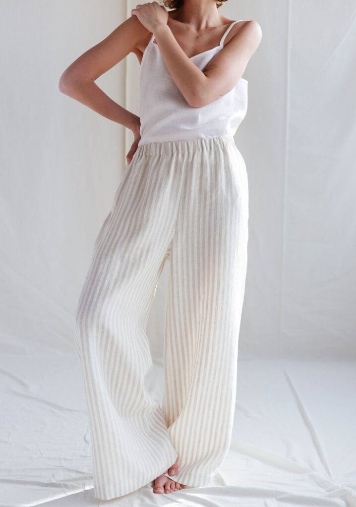 A picture of Linen Palazzo Pants