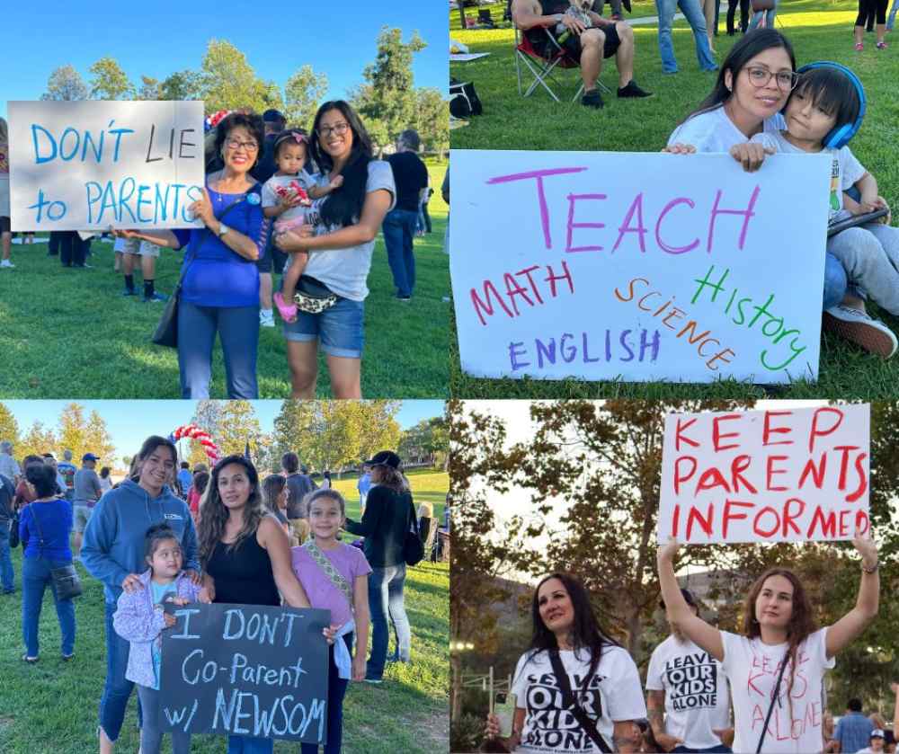 A Collage of Parent Protests