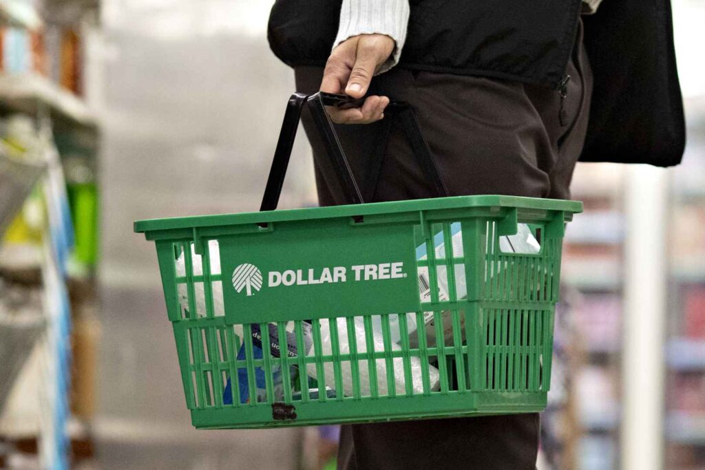 A Picture of Dollar Tree Shopping Basket