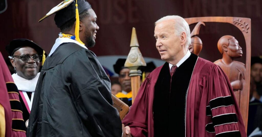 A Picture of President Biden at Morehouse College