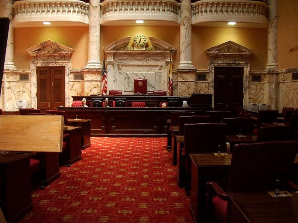 A Picture of Maryland Senate Chamber