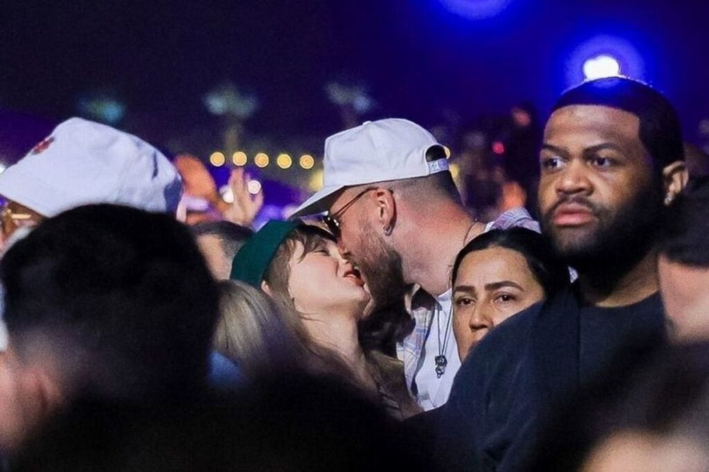 A Picture of Taylor Swift and Travis Kelce Kissing at Coachella