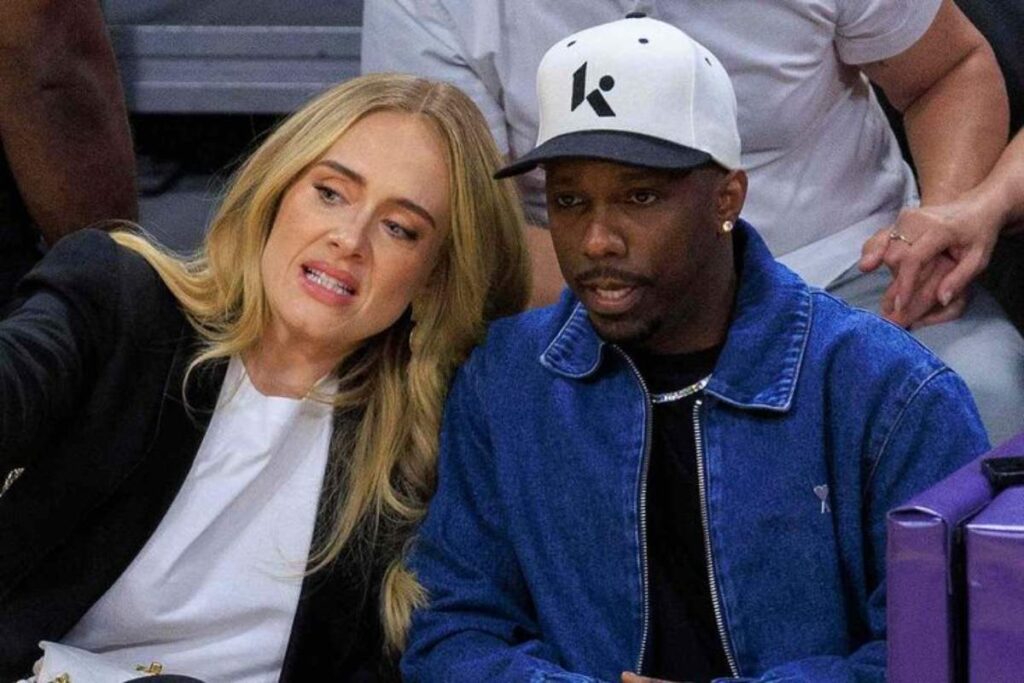 A picture of Adele and her man, Rich Paul