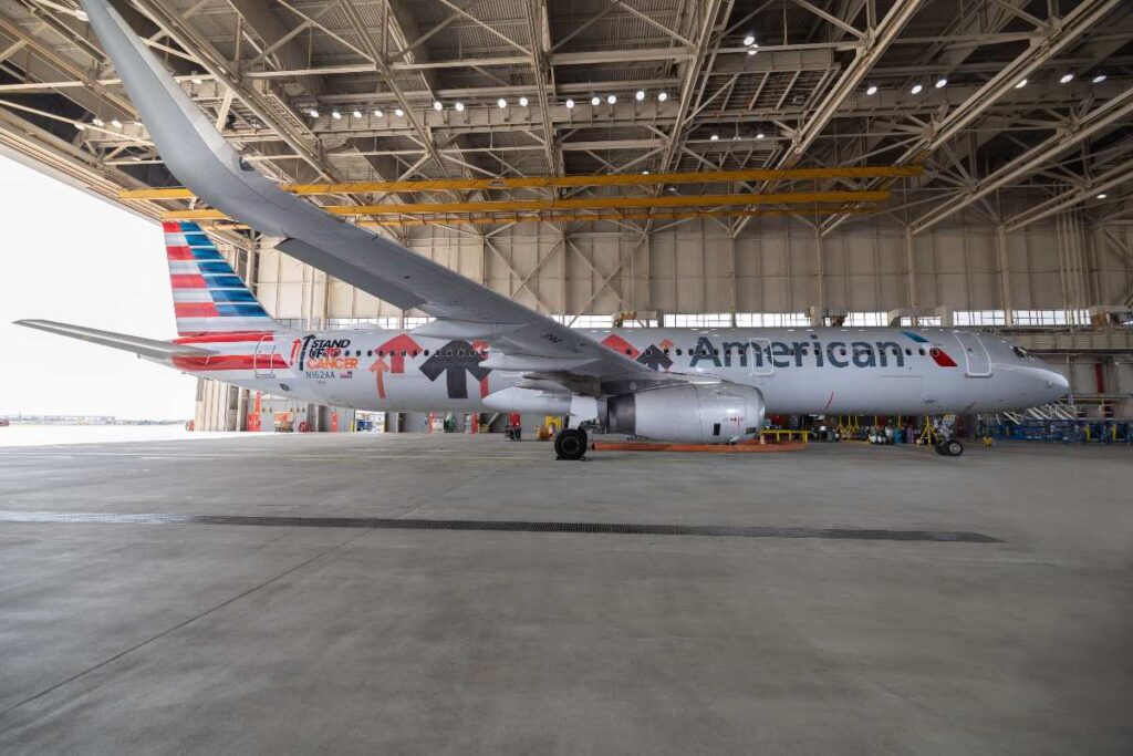 A Picture of an American Airline Plane