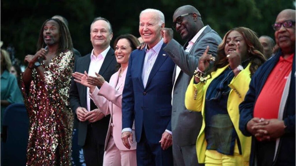 A Picture of Joe Biden at Juneteenth