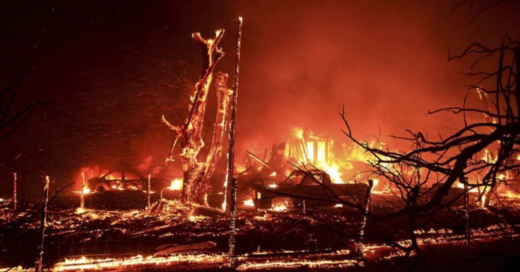 A Picture of a California Wildfire