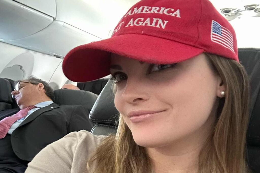 A Picture of a Trump Supporter With a MAGA Hat