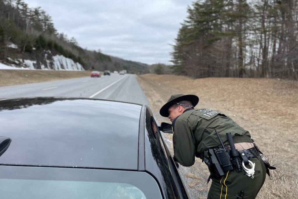 A Picture of a Vermont Police Officer