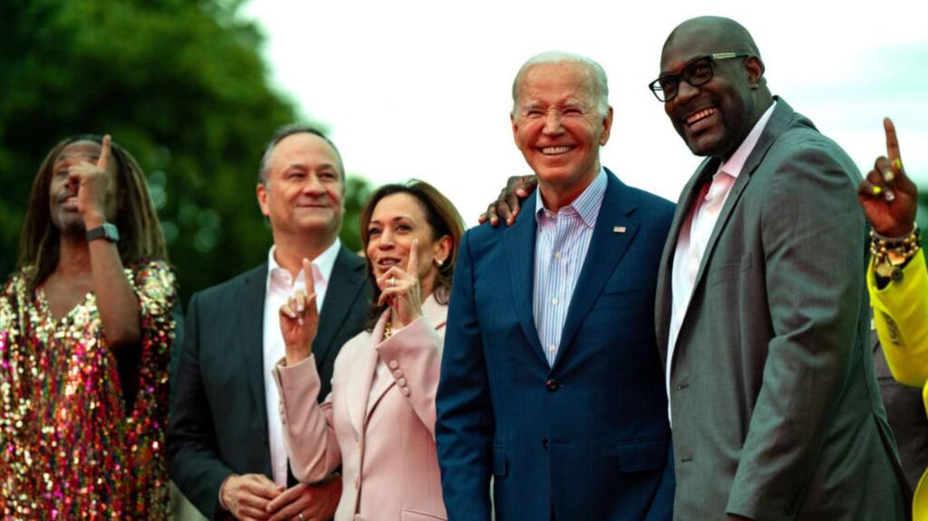 A Picture of Joe Biden With George Floyd's Brother