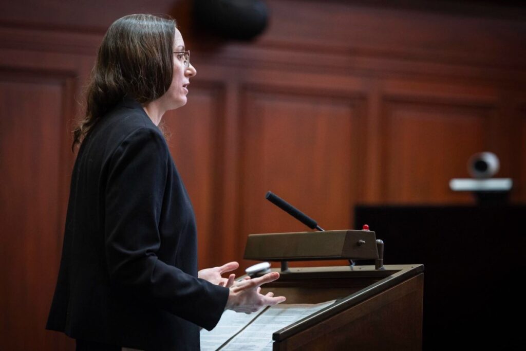 A Picture of a Lawyer in a Court