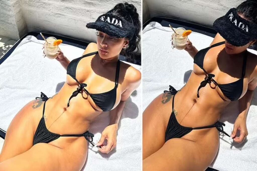 A Picture of Draya Michele Showing off Her Bikini Body