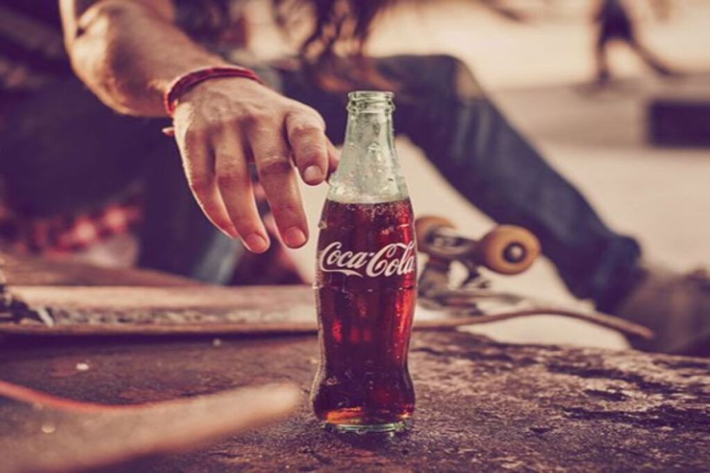 A picture of Coca-Cola bottle