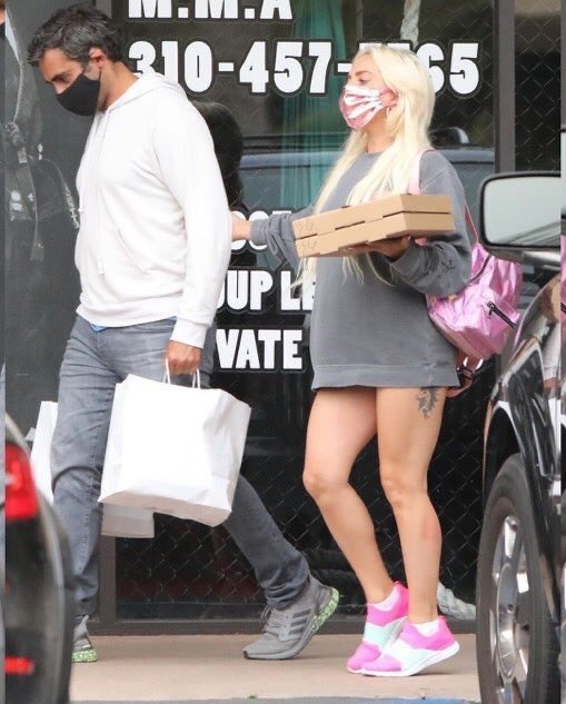 Lady Gaga out and about with Michael Polansky