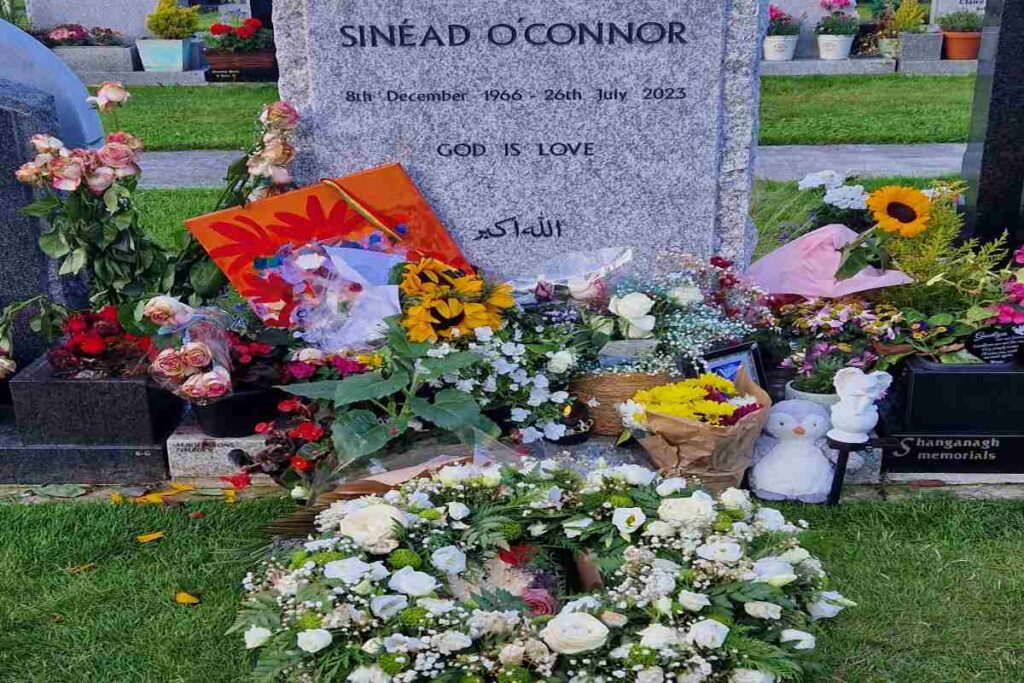 A Picture of Sinead O'Connor Burial Site