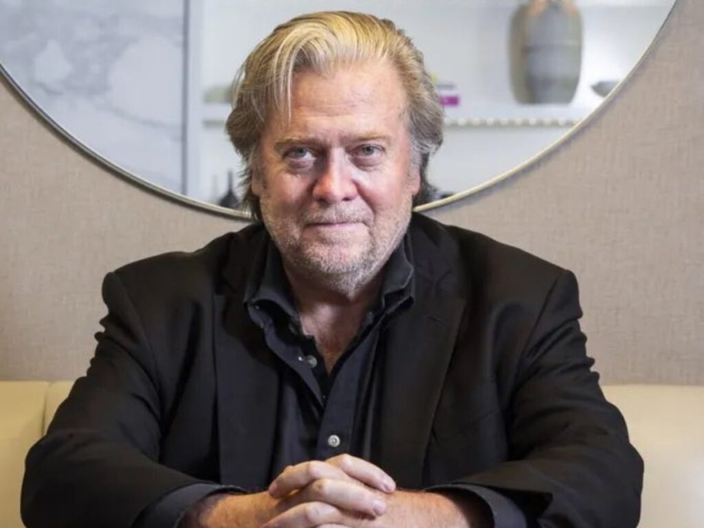 A Picture of Steve Bannon, Peter Navarro's Colleague