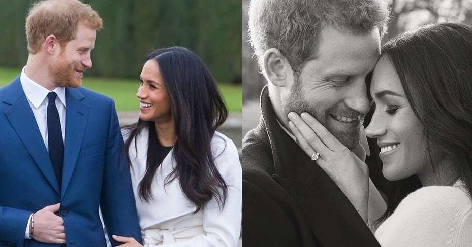 A collage of Harry and Meghan together