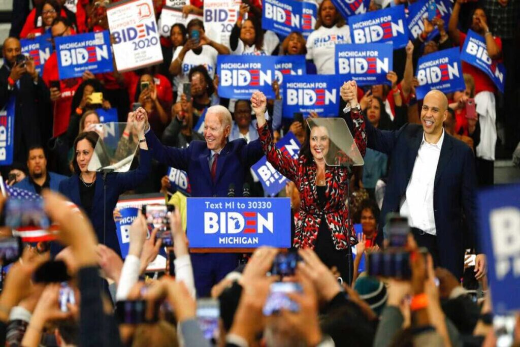 A Picture of Joe Biden in Michigan