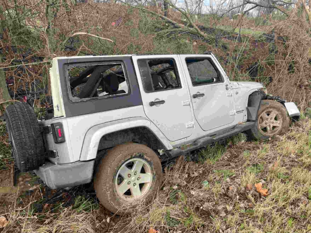 A Picture of a Destroyed Car