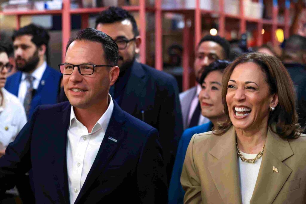 A Picture of Josh Shapiro and Kamala Harris