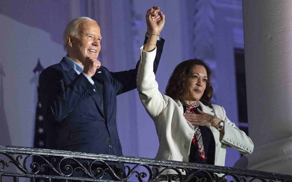 A Picture of Kamala Harris and Joe Biden