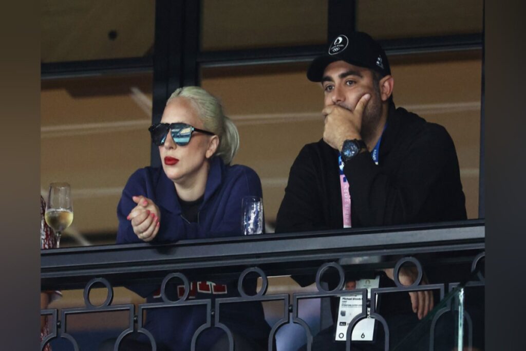 Lady Gaga Pictured with her fiance